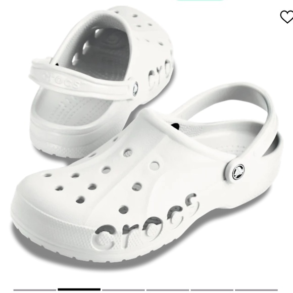 White Crocs Unisex Sz M10/W12 - Picture 2 of 6